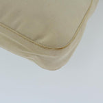 Fendi Mamma Baguette Beige Canvas Shoulder Bag (Pre-Owned)