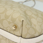 Coach Signature Beige Canvas Tote Bag (Pre-Owned)