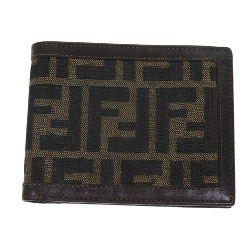 Fendi Zucca Brown Canvas Wallet  (Pre-Owned)