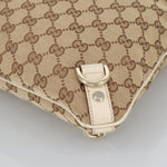 Gucci Beige Canvas Shoulder Bag (Pre-Owned)