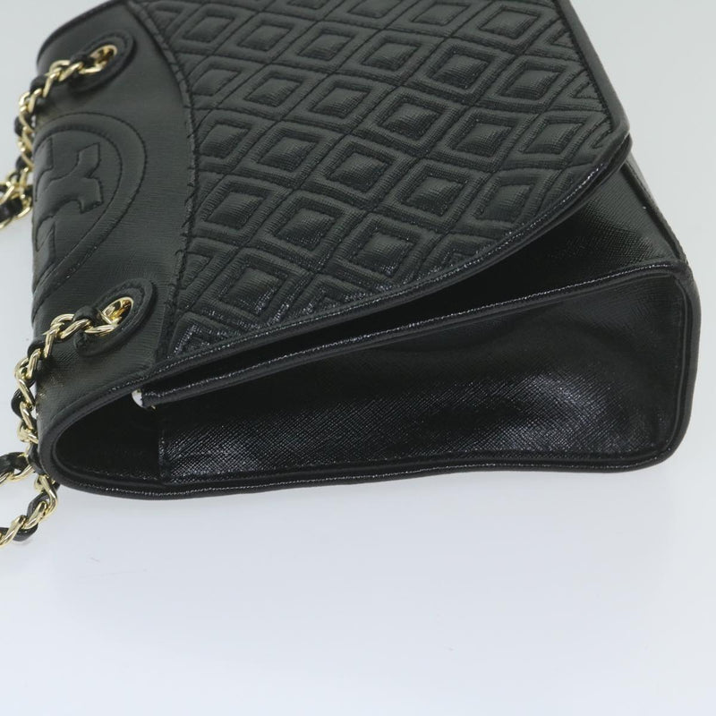 Tory Burch Black Leather Shoulder Bag (Pre-Owned)