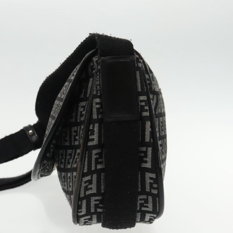 Fendi Black Canvas Shoulder Bag (Pre-Owned)