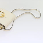 Jimmy Choo Madeline White Leather Shoulder Bag (Pre-Owned)