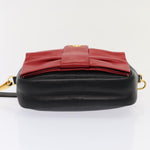 Prada Ribbon Red Leather Shoulder Bag (Pre-Owned)