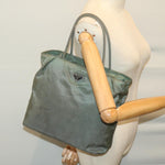 Prada Tessuto Khaki Synthetic Handbag (Pre-Owned)