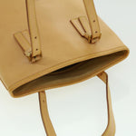 Louis Vuitton Bucket Pm Beige Leather Shoulder Bag (Pre-Owned)