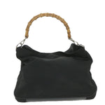 Gucci Bamboo Black Synthetic Shoulder Bag (Pre-Owned)