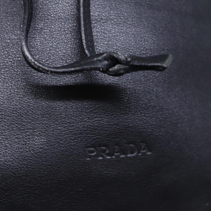 Prada Black Leather Shoulder Bag (Pre-Owned)