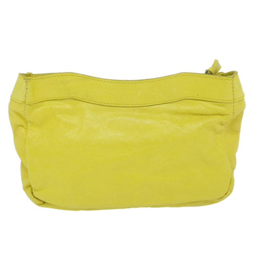 Balenciaga - Yellow Leather Clutch Bag (Pre-Owned)