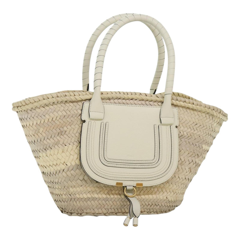 Chloé Mercy Beige Wood Handbag (Pre-Owned)