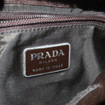 Prada -- Brown Synthetic Tote Bag (Pre-Owned)