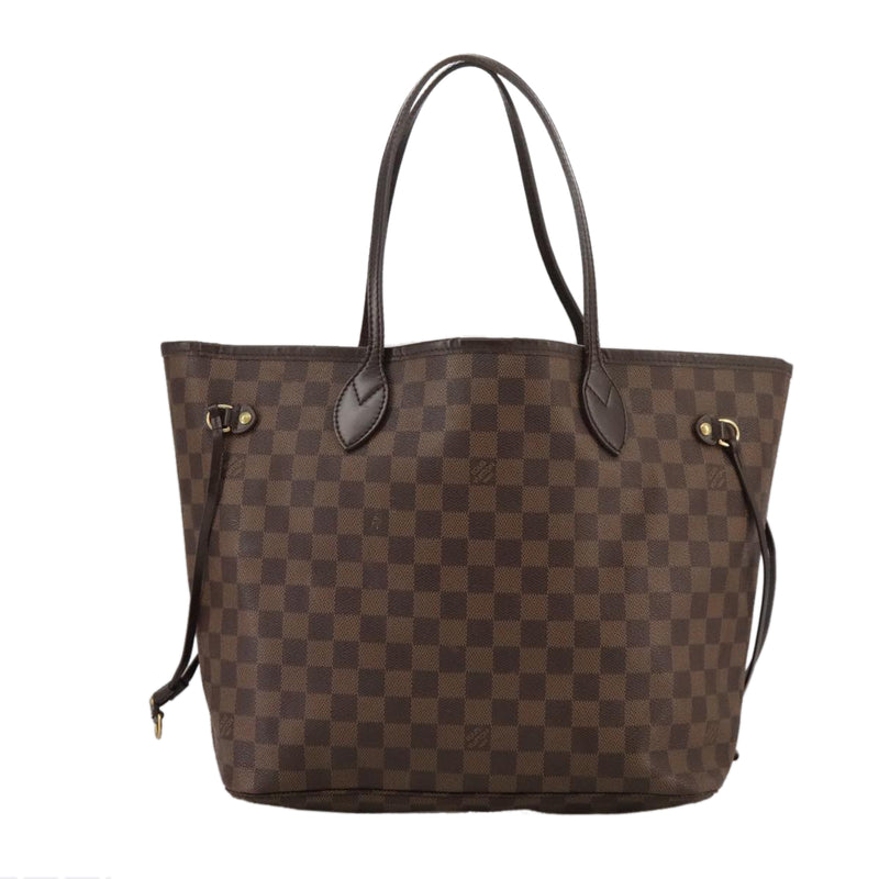 Louis Vuitton Neverfull Mm Brown Canvas Tote Bag (Pre-Owned)