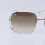 Gucci Sunglasses Brown Metal Glasses  (Pre-Owned)