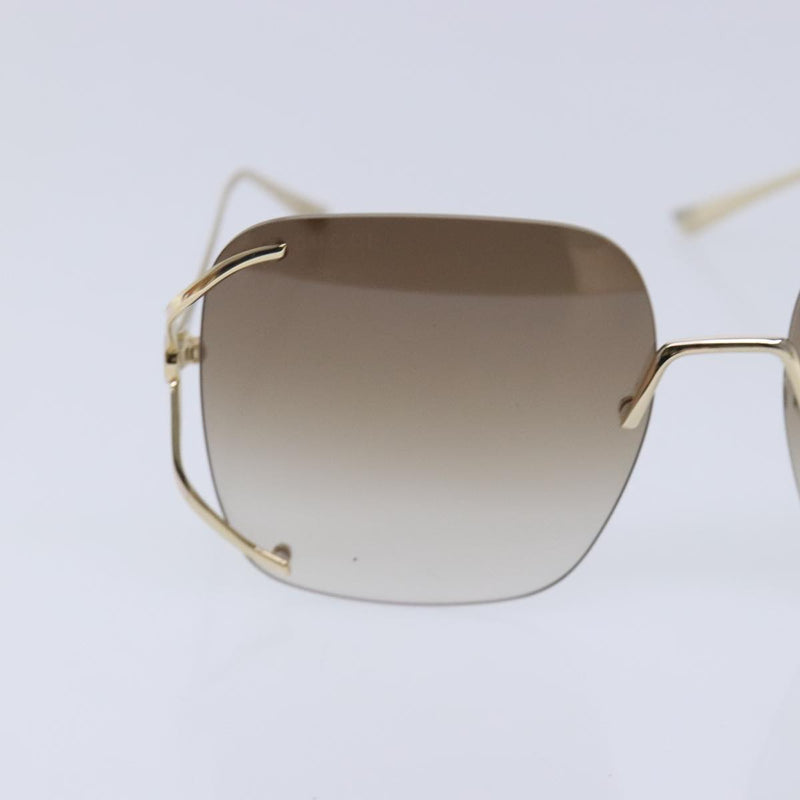 Gucci Sunglasses Brown Metal Glasses  (Pre-Owned)