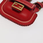 Fendi Baguette Red Leather Wallet  (Pre-Owned)