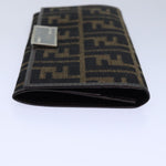 Fendi Zucca Brown Canvas Wallet  (Pre-Owned)