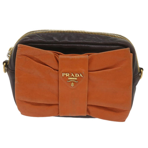 Prada Ribbon Multicolour Leather Shoulder Bag (Pre-Owned)