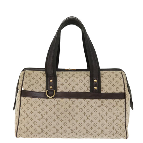 Louis Vuitton Josephine Khaki Canvas Handbag (Pre-Owned)