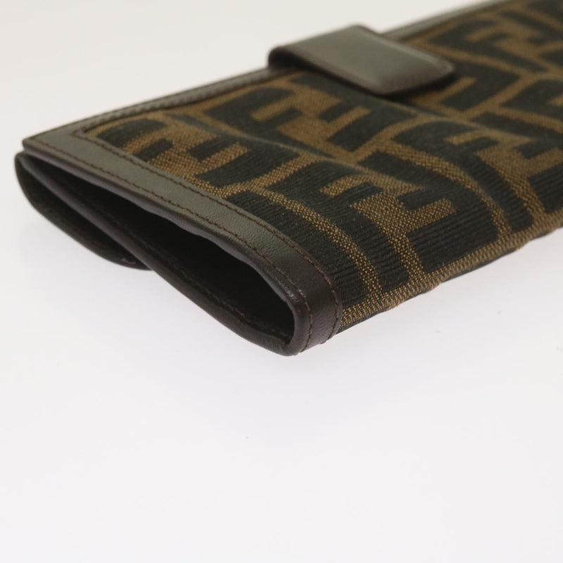 Fendi Zucca Brown Canvas Wallet  (Pre-Owned)