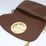 Tory Burch Brown Leather Shoulder Bag (Pre-Owned)