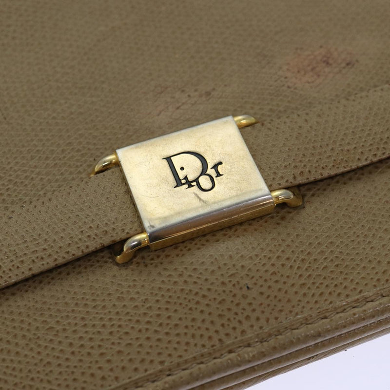 Dior Beige Leather Shoulder Bag (Pre-Owned)