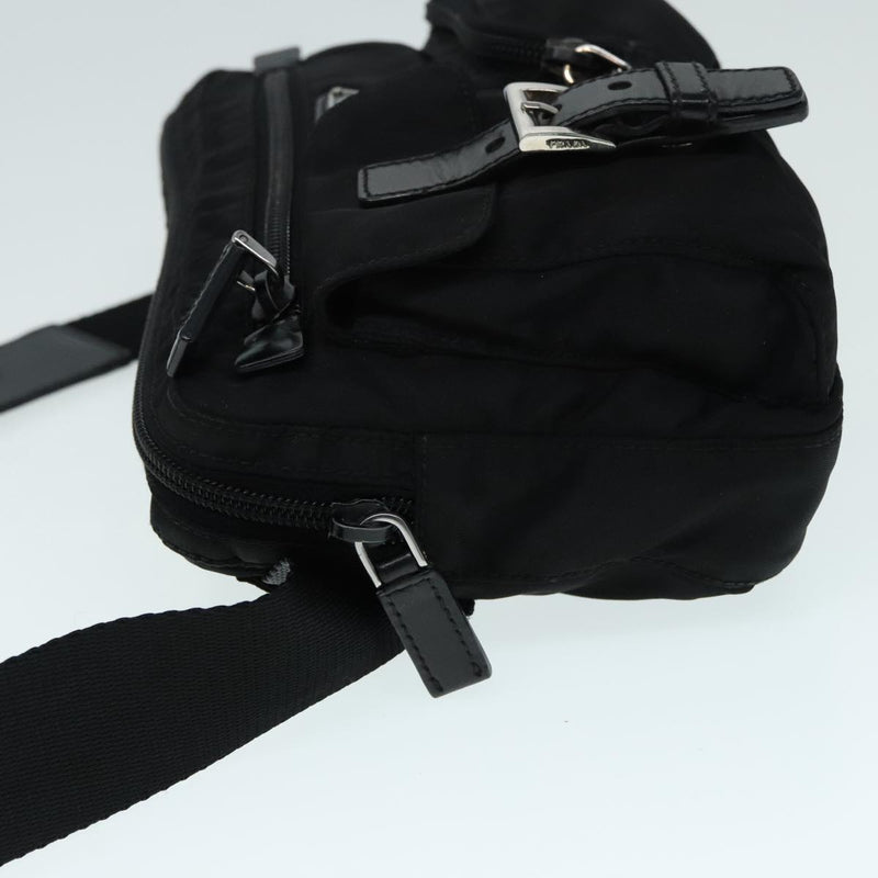 Prada Re-Nylon Black Synthetic Shoulder Bag (Pre-Owned)