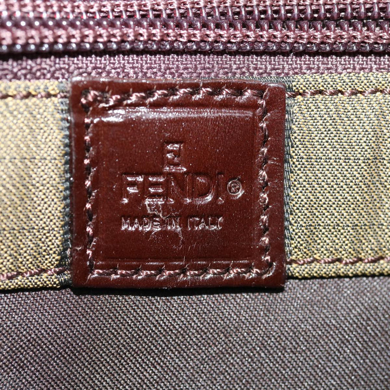 Fendi Pecan Black Canvas Clutch Bag (Pre-Owned)