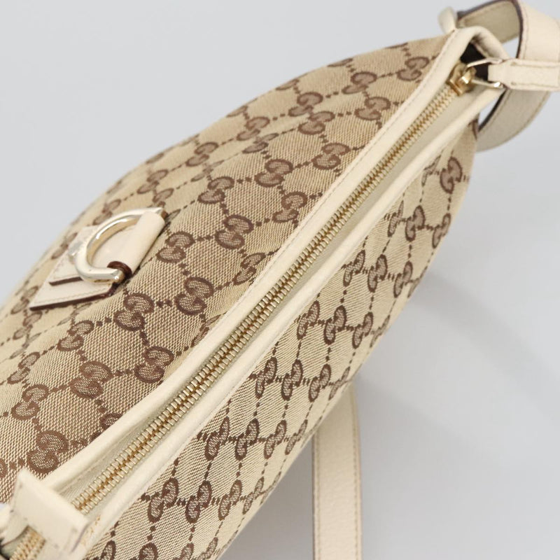 Gucci Beige Canvas Shoulder Bag (Pre-Owned)