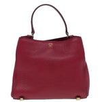 MCM Burgundy Leather Handbag (Pre-Owned)