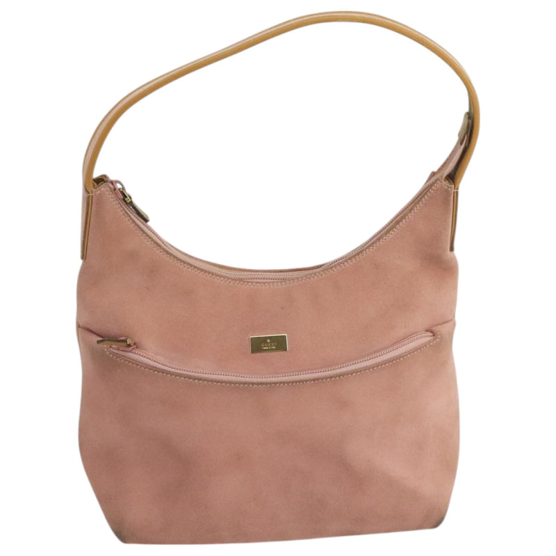 Gucci Hobo Pink Suede Handbag (Pre-Owned)