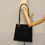 Salvatore Ferragamo Black Suede Shoulder Bag (Pre-Owned)