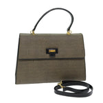 Fendi Grey Canvas Handbag (Pre-Owned)