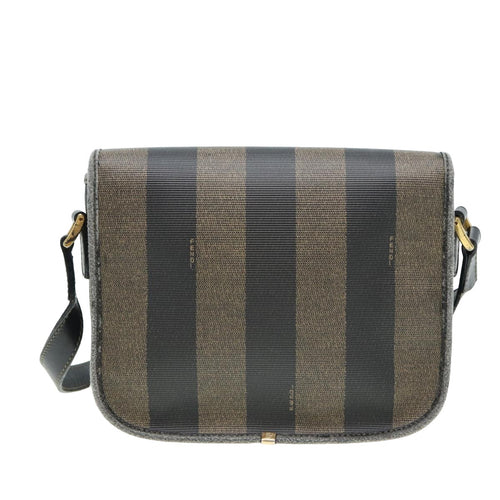 Fendi Brown Canvas Shoulder Bag (Pre-Owned)