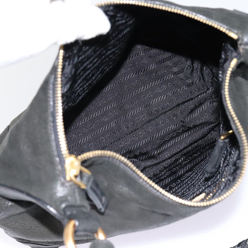 Prada Black Leather Shoulder Bag (Pre-Owned)