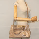 Miu Miu Vitello Beige Leather Handbag (Pre-Owned)