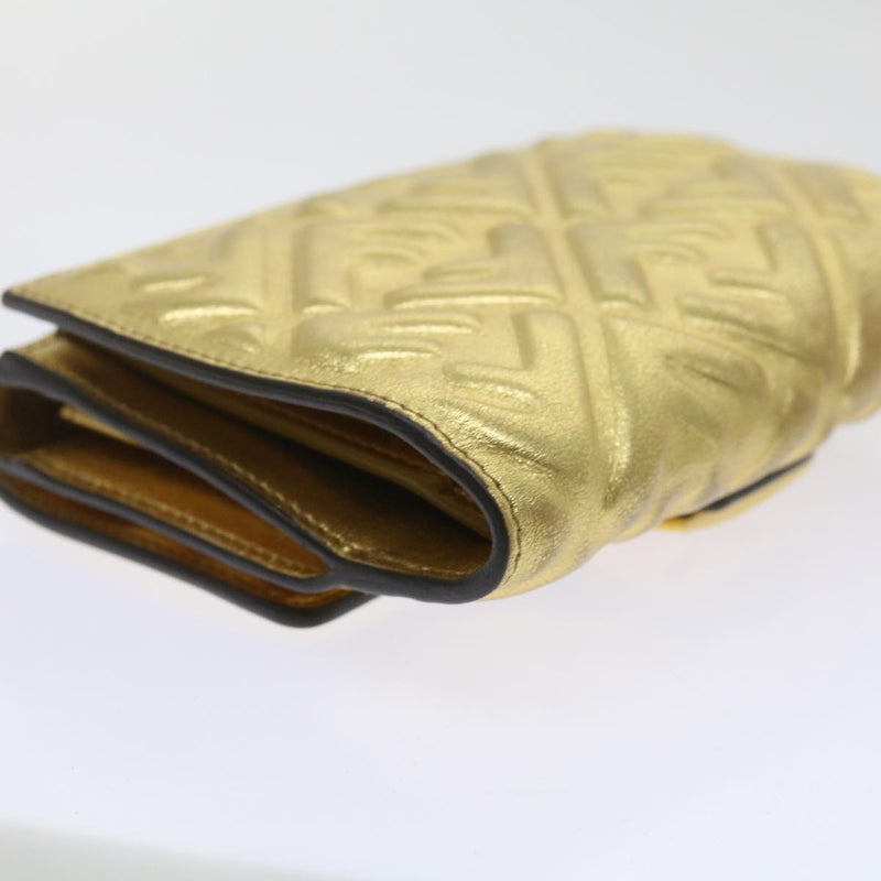 Fendi Zucca Gold Canvas Wallet  (Pre-Owned)