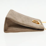 Salvatore Ferragamo Brown Suede Shoulder Bag (Pre-Owned)