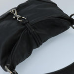 Bottega Veneta Intrecciato Black Leather Shoulder Bag (Pre-Owned)