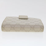 Gucci Guccissima White Canvas Wallet  (Pre-Owned)