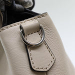 Fendi By The Way Beige Leather Handbag (Pre-Owned)