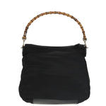 Gucci Bamboo Black Synthetic Handbag (Pre-Owned)