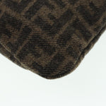 Fendi Zucca Brown Wool Tote Bag (Pre-Owned)