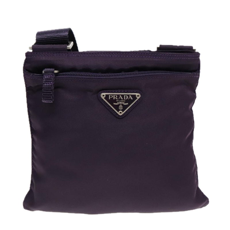 Prada Purple Synthetic Shoulder Bag (Pre-Owned)