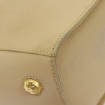 Salvatore Ferragamo Beige Leather Shoulder Bag (Pre-Owned)