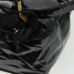 Bottega Veneta Black Patent Leather Backpack Bag (Pre-Owned)