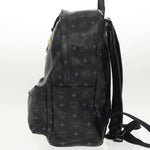 MCM Visetos Black Canvas Backpack Bag (Pre-Owned)