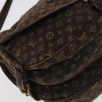 Louis Vuitton Saumur Brown Canvas Shoulder Bag (Pre-Owned)