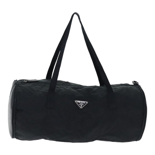 Prada Re-Nylon Black Synthetic Travel Bag (Pre-Owned)