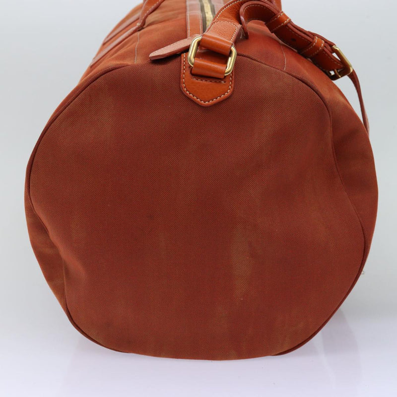 Prada -- Orange Canvas Travel Bag (Pre-Owned)