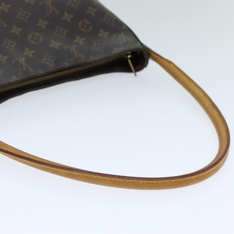 Louis Vuitton Looping Brown Canvas Shoulder Bag (Pre-Owned)